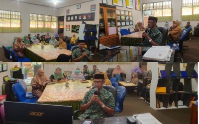 Sivitas MTsN Tarakan Ikuti Doa dan Dzikir Rutin Kanwil Kemenag Kaltara, Tausiyah Bahas Bekerja dengan Penuh Tanggung Jawab