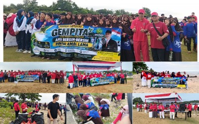 MTsN Tarakan Ikuti Gerakan GEMPITA: Bersih-Bersih Pantai Amal Lama Dalam Rangka Ekoteologi HUT RI Ke-81