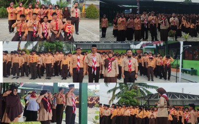 Gugus Depan Lukmanul Hakim Sukses Kawal Upacara Hari Pramuka ke-65 di MTsN Tarakan