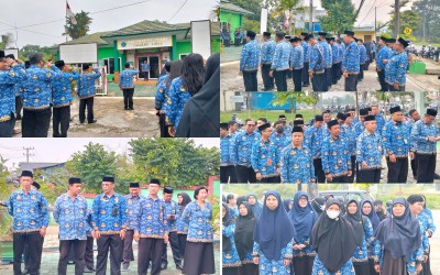 Perkuat Silahturahmi dan Pelayanan Prima, MTsN Tarakan Ikuti Apel Korpri Gabungan Kemenag Kota Tarakan
