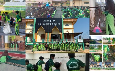 MTsN Tarakan Turut GEBER Masjid: Wujudkan Lingkungan Ibadah Bersih dan Nyaman