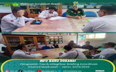 Penguatan Tusi & Integritas: Briefing Koordinasi Internal Madrasah