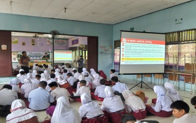 Cegah Narkoba Sejak Dini, BNNK Tarakan Beri Materi P4GN di MATAMUDA MTsN Tarakan