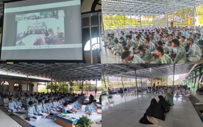 MTsN Tarakan Ikuti Gelar Dzikir dan Doa Bersama, Tanamkan Nilai Kebaikan Sejak Dini